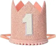 Birthday Crown - Photo Booth Props, Party Hat for Baby's 1st Birthday
