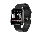 1.3inch Color Screen Blood Pressure Heart Rate Monitor Sport bluetooth Smart Wristband Watch-BLACK