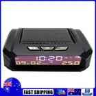 AN02 Look Solar Car Digital Clock with Date In-Car Temperature Display AU