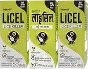 Licel Lice & Nits Killer Oil | Herbal Lice Killer Oil | Kills Lice, Eggs and Nits Naturally | Proven and Tested for 5 decades Pack of 3 (55 ml)