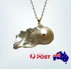 Unique Cream Baroque Pearl S925 Fish Pendant L40mm x H22mm x W17.5mm #P0116
