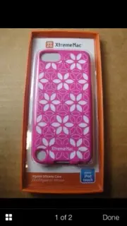 Xtrememac iPod Touch SILICONE CASE PINK FLOWER TUFFWRAP TATU APPLE MAC IPT TTN33