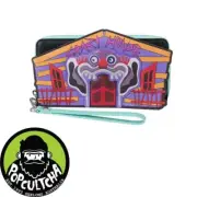 Killer Klowns from Outer Space - 4" Faux Leather Zip-Around Wristlet "New"