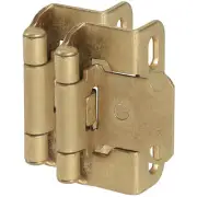 Amerock BP7550-BB Self-Closing 1/2" Overlay Partial Wrap Decorative Hinge Pair