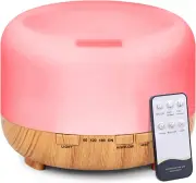 Essential Oil Diffuser Aromatherapy Humidifier: 500Ml Grain Ultrasonic Aroma Air