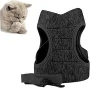 Cat Harness Cat Carrier Cats Tank Tops Cat Kicker Kitten Cat Puppy Cat Feeder Cat Grooming Hammock Bee Cat Leash Cat Collar Car Harness for Cat Plush Pets Cat Outfits Grey