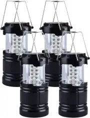 Camping Lantern 4 Pack, Battery Powered LED Camping Lights & Lanterns