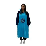 Manchester City F.C. Oversized Hooded Blanket Warm Teddy Fleece Hoodie Large