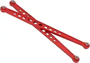 OKJHFD Rear Suspension Kit,2 Pcs Rear Suspension Link Rod Linkage Aluminum Alloy Rear Suspension Link(Red)