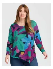 [Taking Shape] Bamboo Floral Illusion Cosy Top Print