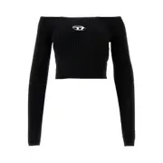 [DIESEL] DIESEL 'Vera' knitted cropped top Woman S S White