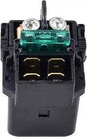 QASULER Motorcycle Starter Relay Solenoid CX500 PC800 PS250, for Ruckus, Turbo RVF750R RVT1000R ANF125 GL1500C F6C Motorcycle Engine Start Relay