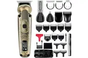 Hatteker Beard Trimmer Mustache Trimmer for Men 8 in 1 Adjustable Speed Waterproof Hair Clipper T-Blade Trimmer Electic Razor Shavers Cordless Mens Gift Grooming Kit with Face Nose Body (Bronze)