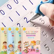 Hfglobal Grooved Kids Writing Books - Reusable Grooved Letter Tracing for Kid...