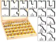 50 Bit Professional C3 Carbide Tipped Router Bit Set - 1/2" Shank - Yonico 17502