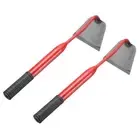 2pcs Garden Hoe 15" x 4" Steel Hoe Garden Tool with Handle, Red