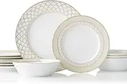 [Noritake] Eternal Palace 12 Piece Dinner Set - Gold