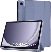 [Bighan] Case Compatible with Samsung Galaxy Tab A9 Plus 11 inch, Slim Smart Folio Trifold Stand with Auto/Sleep Tablet Case, Lavender