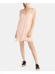 RACHEL ROY Womens Sleeveless V Neck Mini Shift Dress