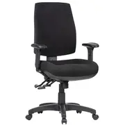 SPOT WITH HEIGHT ADJUSTABLE ARMS Task Chair METRO BLACK FABRIC