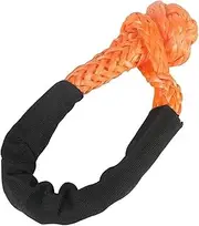 Synthetic Fiber Soft Shackle for Vehicle Recovery Off Road Towing Ropes Car Trailer Pull Rope with Protective Sleeve 38000 Lbs