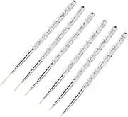 Ipetboom 3pcs Nail Art Pen Set Professional Manicure Tools for Marbling Nail Drawing Detailing for Fine Art Work Personal Use