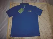 MENS LARGE SOFT BLUE BAD MULLIGAN POLO SHIRT - NWT