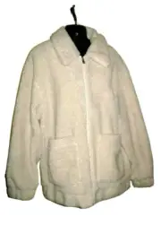 UGG JACKELINE TEDDY BEAR JACKET WOMEN SIZE EXTRA SMALL WHITE