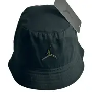 Nike Jordan Metal Jumpman Youth Boys Twill Bucket Fisherman Hat Black Age 8-20