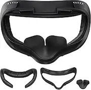 SUPERUS Facial Interface & Face Cover Replacement Pad & Nose Protection for Oculus Quest 2, Sweatproof PU Foam Cushion - VR Accessories for Metal Quest 2, Compatible with Original Glasses Extension