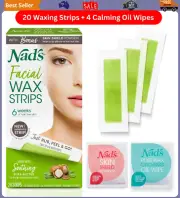 Facial Wax Strips - Facial Hair Removal for Women, Face Wax Strips, Includes 20