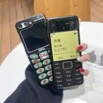 SAMSUNG NOKIA 智能手機諾基亞風格黑色硬殼適用於三星 GALAXY FLIP 5 Z FLIP 5 4 3