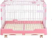 Indoor Bunny House On Wheels, Rabbit Hutch Indoor Rabbit Cage Double Drawer, Guinea Pig Cage Pet Small Animal Poultry Cage