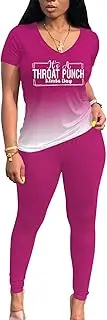 [PINSV] Lounge Sets for Women 2 Piece Summer Casual Jogger Workout Outfits Short Tops Long Pant Sweat suit leggings set XL Purple Gradient, Purple Gradient