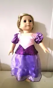 Rapunzel - Dress for 18inch dolls ( doll is NOT included )