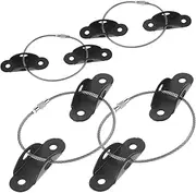 PERSELOSO 4Sets Tip Furniture Anchors for Proofing Sturdy Cabinet Straps to Secure Furniture to Wall Easy Installation for Bookcases Dressers Safety for Childproofing