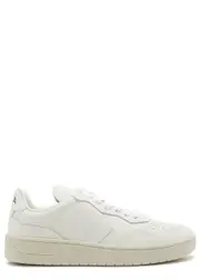 Veja V-90 Panelled Leather Sneakers - White - 35 (IT35 / UK2), Veja Trainers, Lace up Front - 35 (IT35 / UK2) 35 (IT35 / UK2)
