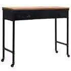 MDF Wood Wooden Console Table Hallway Entry Desk Display Shelf Drawers