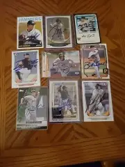 Pittsburgh Pirates 9 Card Lot Signed IP Auto RC Rookie 1st Bowman Chrome MLB