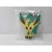 New Leafeon Pokemon Center Time Rubber Keychain Charm Eevee Collection US SELLER