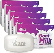 VCare Goat Milk White Soap, 75 gm, (Pack Of 5)