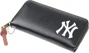 Major League Baseball Yankees YK-1406P-01 Wallet, Wallet, Synthetic Leather, Black, Free Size