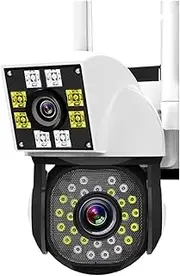 ​​4K/8MP Dual Lens Security Camera - WiFi, Dual Screen, Outdoor CCTV, 1080P HD​​