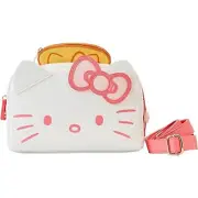 Hello Kitty Sanrio Breakfast Toaster Crossbody Bag By Loungefly White