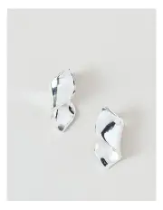 [Basque] Twist Stud Earring in Silver