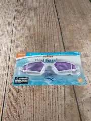 N-I-P Swim Gear Youth Cool Swim Goggles, Anti-Fog & UVA Adjustable Strap Purple