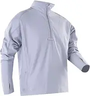 [Tru-Spec] Men's 24/7 Zip Thru Grid Fleece Sweatshirt, Smoke