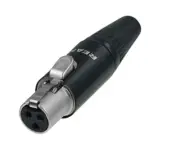 Neutrik RT3FC-B 3-pin Female plug Mini XLR Audio Microphone connector Adapter