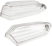 Motorcycle Turn Signal Light Housings 1 Pair Direct Replaces Accessories Lampshade, Transparent