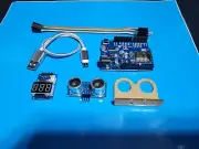 Distance Measuring For Arduino, WI-FI board with sonic head and board, mount US